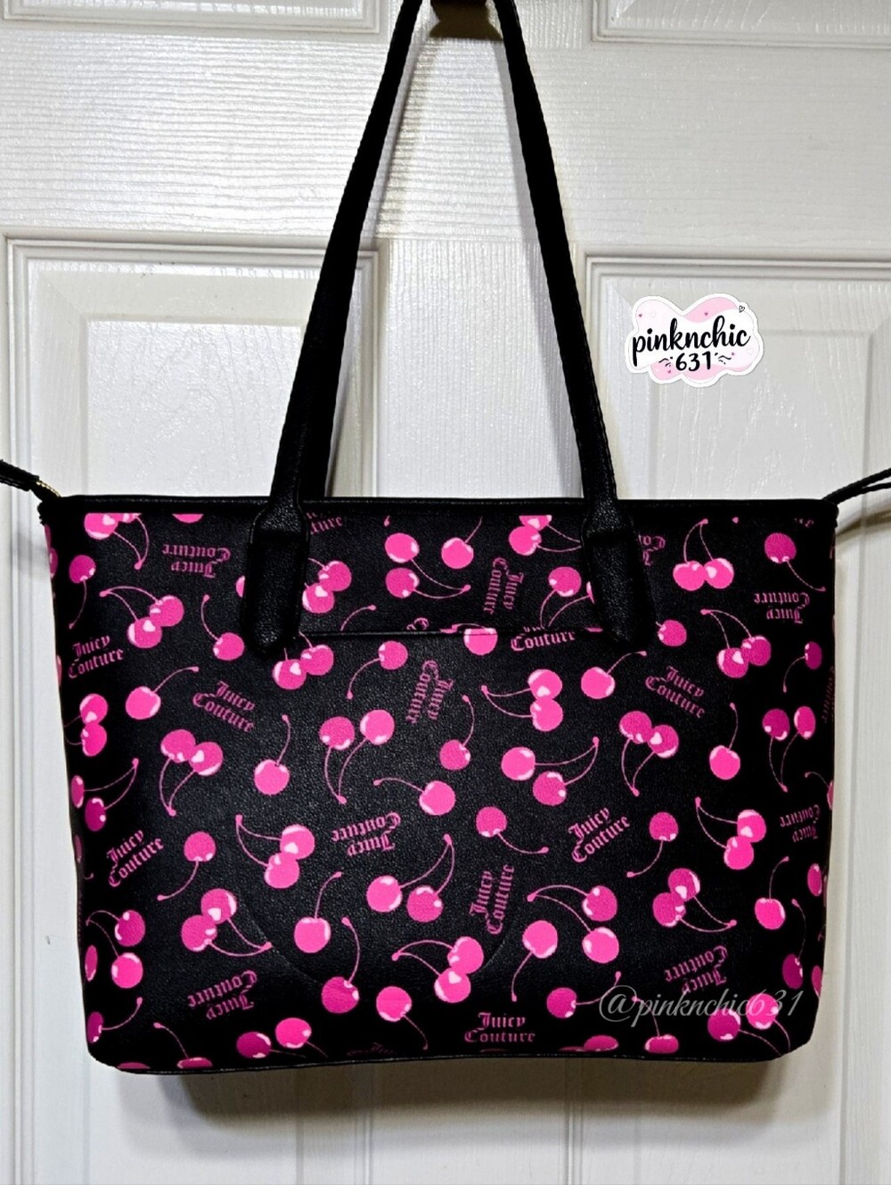 Juicy Couture Cherry On Top Tote Purse Handbag With Charm - Picture 3 of 6